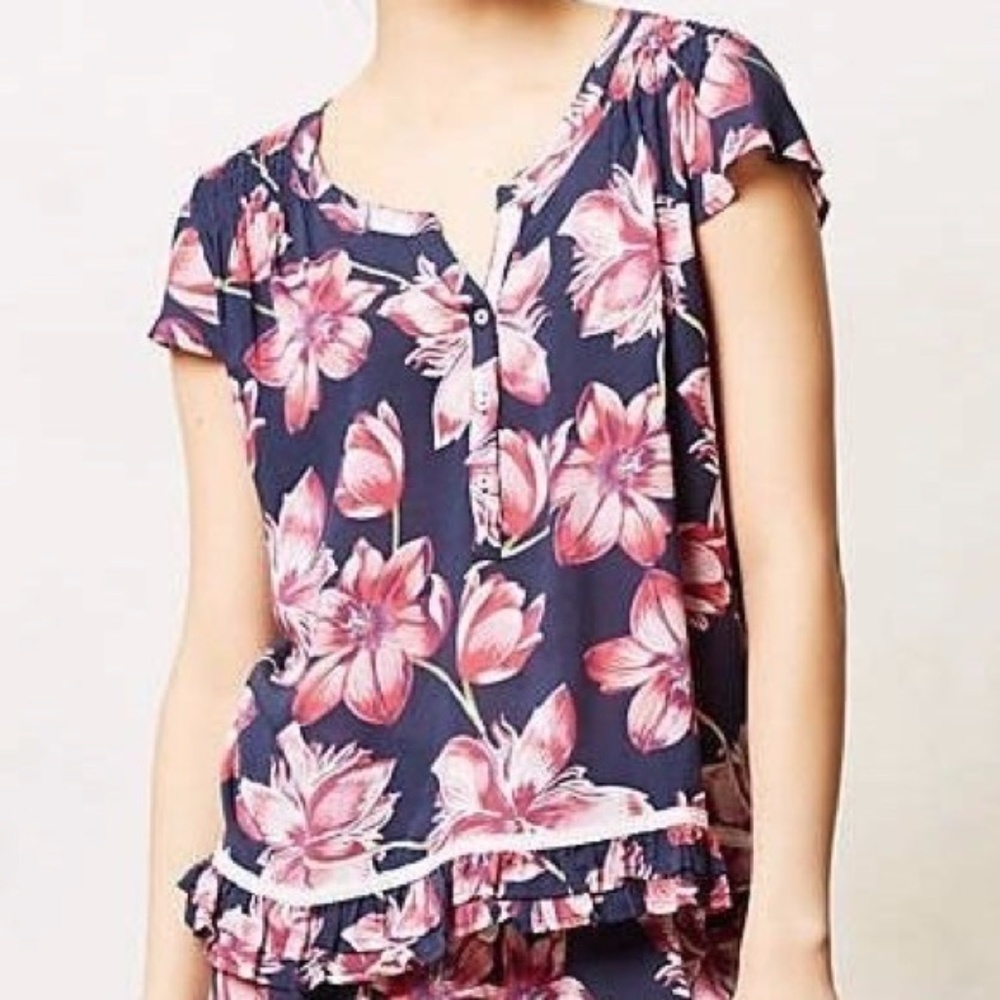 Anthropologie : Eloise Camillia Ruffled Blouse